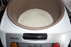 Fulgi de grau cu lapte la Multicooker