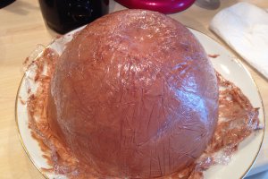 Tort Mousse de ciocolata umplut cu choux