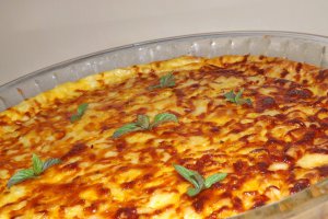 Sufleu de branza cu somon afumat si menta