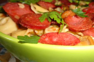 Tortellini cu ciuperci si carnaciori