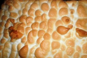 Prajitura cu piersici si bezea