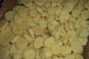 Cartofi la cuptor cu mujdei de praz
