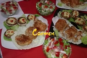 Curcan la tava, cu ciuperci umplute.