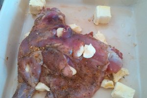 Pulpa de iepure la cuptor