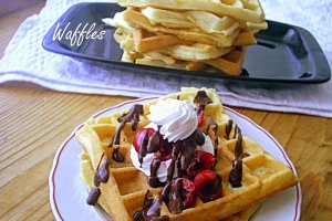 Reteta de baza pentru Waffles, ideale pentru micul dejun