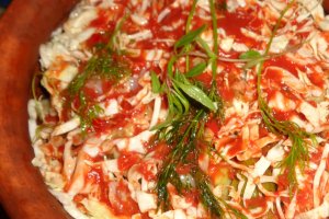 Sarmale mixte de primavara ( la vas roman)