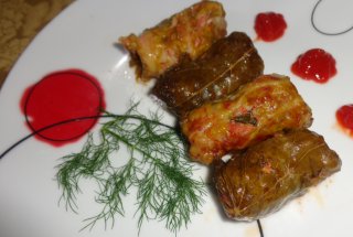 Sarmale mixte de primavara ( la vas roman)