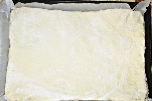Kombe - placinta cu telemea si ceapa verde