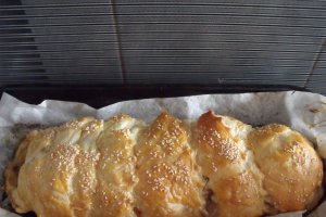 Placinta cu carne si ciuperci