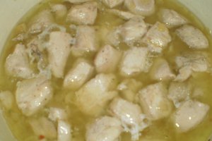 Piept de pui cu smantana si fasole verde