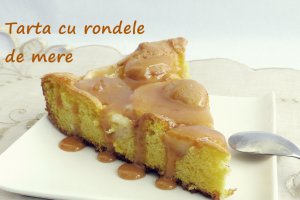 Tarta cu rondele de mere