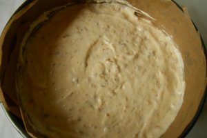 Tortulet cu crema de banane si visine