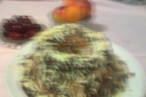 Guguluf cu crema de iaurt si cirese