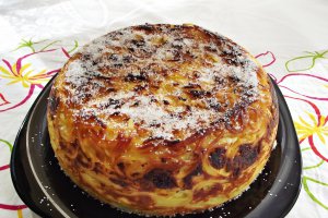 Budinca de spaghete cu branza si merisoare