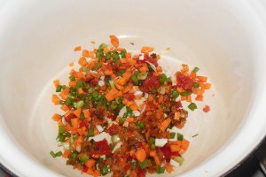 Bors de legume cu smantana