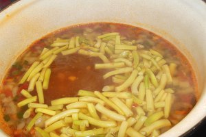 Bors de legume cu smantana