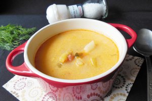 Bors de legume cu smantana