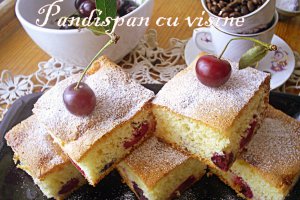 Pandispan cu visine