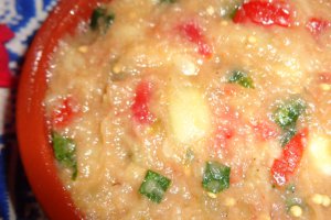 Salata de vinete cu dovlecei si rosii