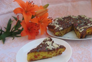 Prajitura cu branza si goji