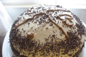 Tort negru cu cafea