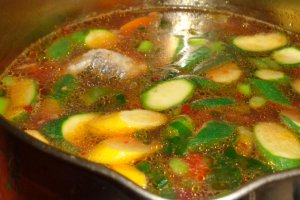 Ciorba de salau cu  legume