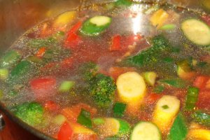 Ciorba de salau cu  legume
