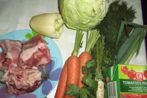 Ciorba de varza noua cu spate de curcan