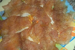 Piept de pui cu nuca de cocos / garnitura de cartofi cu susan