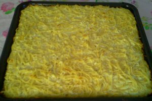 Spaghete cu branza (la cuptor)