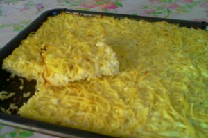 Spaghete cu branza (la cuptor)
