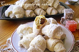 Cornulete fragede cu rahat