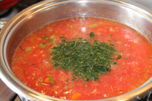 Supă de roșii preparată la Zepter