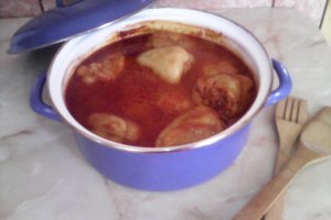 Ardei umpluti cu carne de curcan si carne de porc