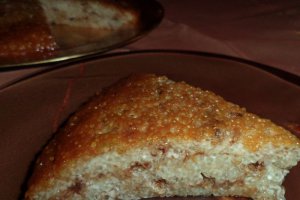 Budinca din tapioca, branza dulce si zahar ars