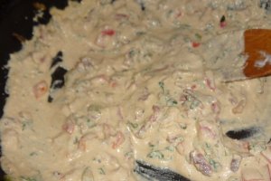 Tortellini cu sos de branza de vaca