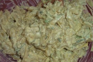 Salata de fasole galbena cu maioneza