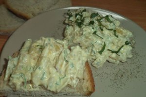 Salata de fasole galbena cu maioneza