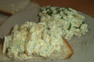 Salata de fasole galbena cu maioneza