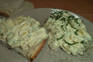 Salata de fasole galbena cu maioneza
