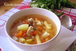 Ciorba taraneasca de porc