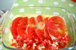 Rosii cu mozzarella la cuptor