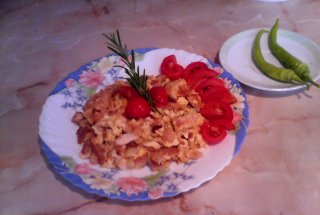 Jumari (gaigana) cu piept de pui si ardei