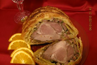 Ceafa de porc in foietaj