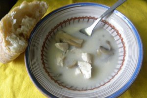 Ciulama de pui cu ciuperci
