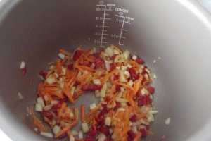 Pilaf cu ciuperci la Multicooker ( de post)