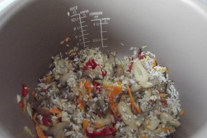 Pilaf cu ciuperci la Multicooker ( de post)