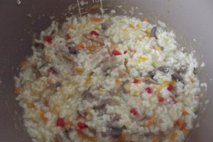 Pilaf cu ciuperci la Multicooker ( de post)