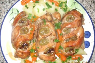 Piept de pui cu struguri
