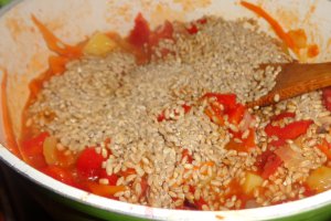 Ghiveci de legume cu orz integral